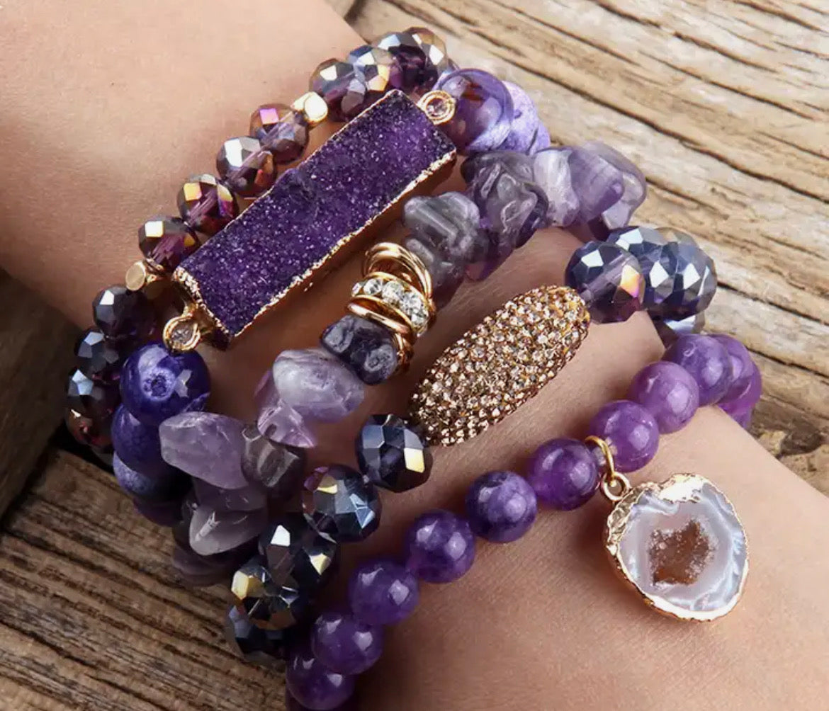 Gemstone Crystal Bracelet