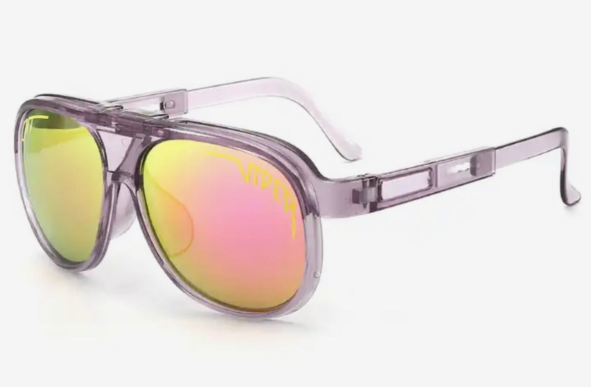 Fashion Flip up down retro sunglasses