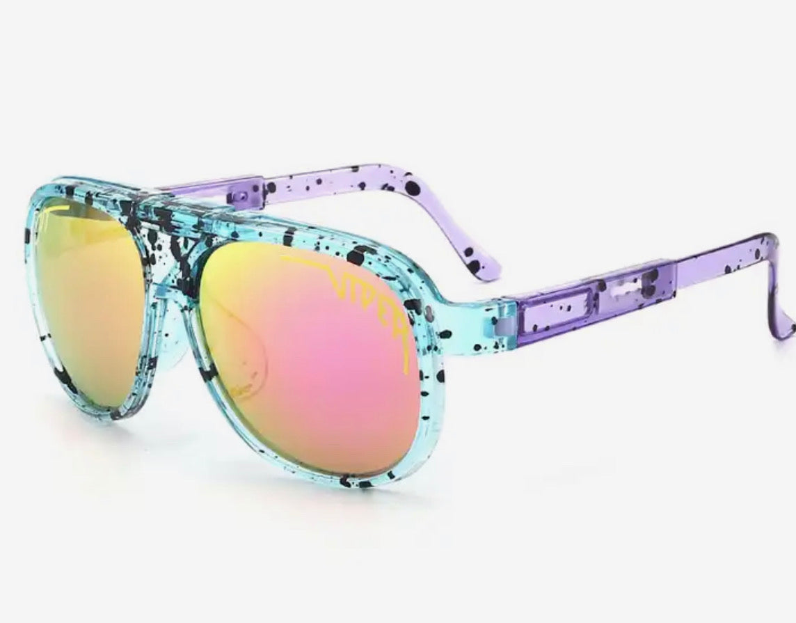 Fashion Flip up down retro sunglasses